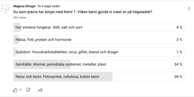 Vad för kemi gör man på högstadiet?