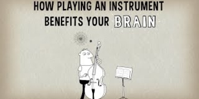 Att spela ett instrument är gymnastik för hjärnan