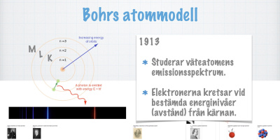 Atommodellen. Atomkärnans och elektronernas upptäckt