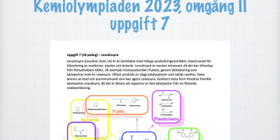 Kemiolympiaden 2023, omgång II, uppgift 7