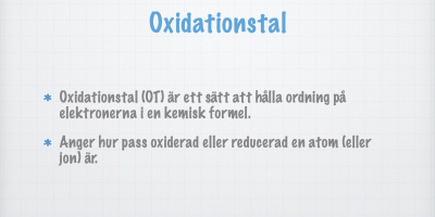 Oxidationstal