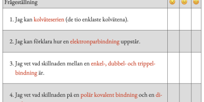 Organiska molekylers struktur och funktion: Vad du behöver kunna från Kemi 1