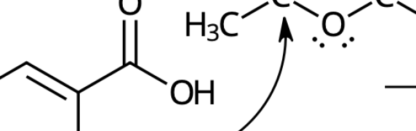 Reaktions­mekanismen för bildning av acetyl­salicyl­syra