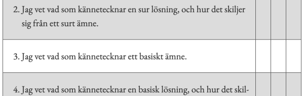 Vad kan du om Syror och baser (Kemi 2)?