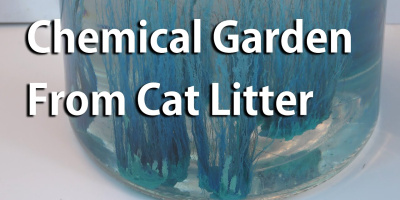 Gör en kemisk trädgård med kattsand!
