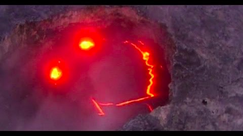 Den leende vulkanen på Hawaii