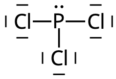 elektronformeln for fosfortriklorid