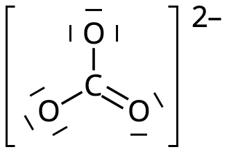karbonatjon elektronformel