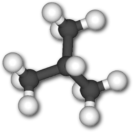 … och isobutan är isomerer av butan.